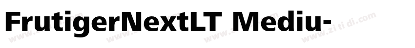 FrutigerNextLT Mediu字体转换